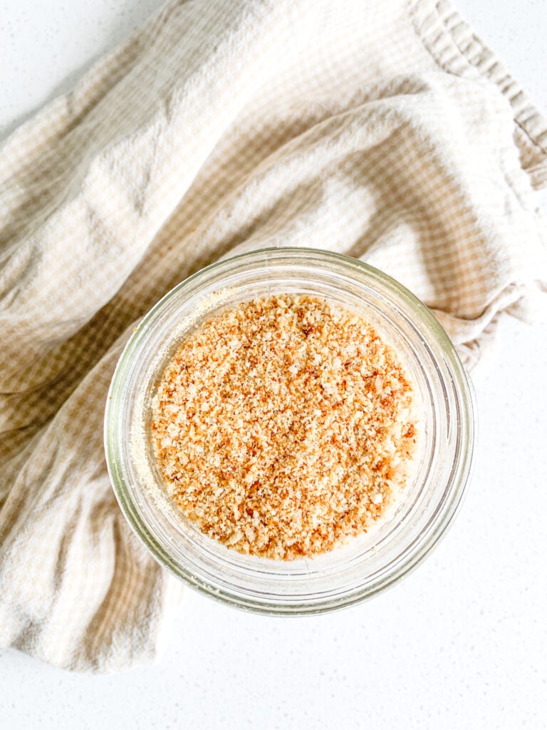 freshly made sourdough breadcrumbs