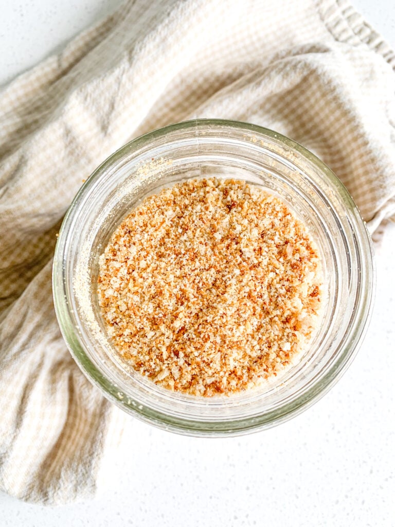 freshly made sourdough breadcrumbs