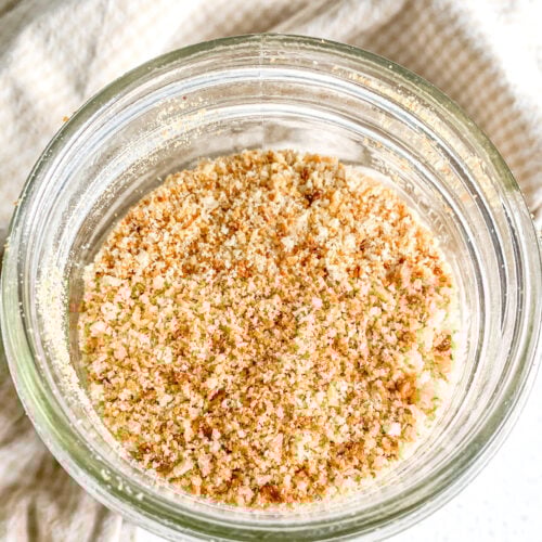 freshly made sourdough breadcrumbs