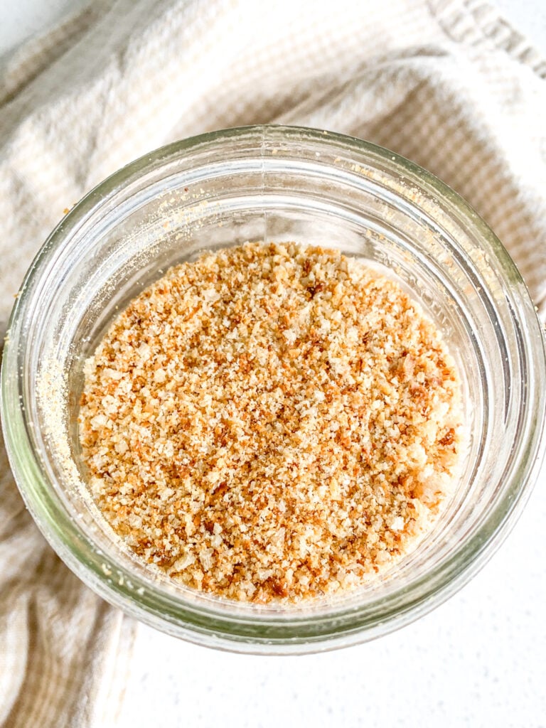 freshly made sourdough breadcrumbs