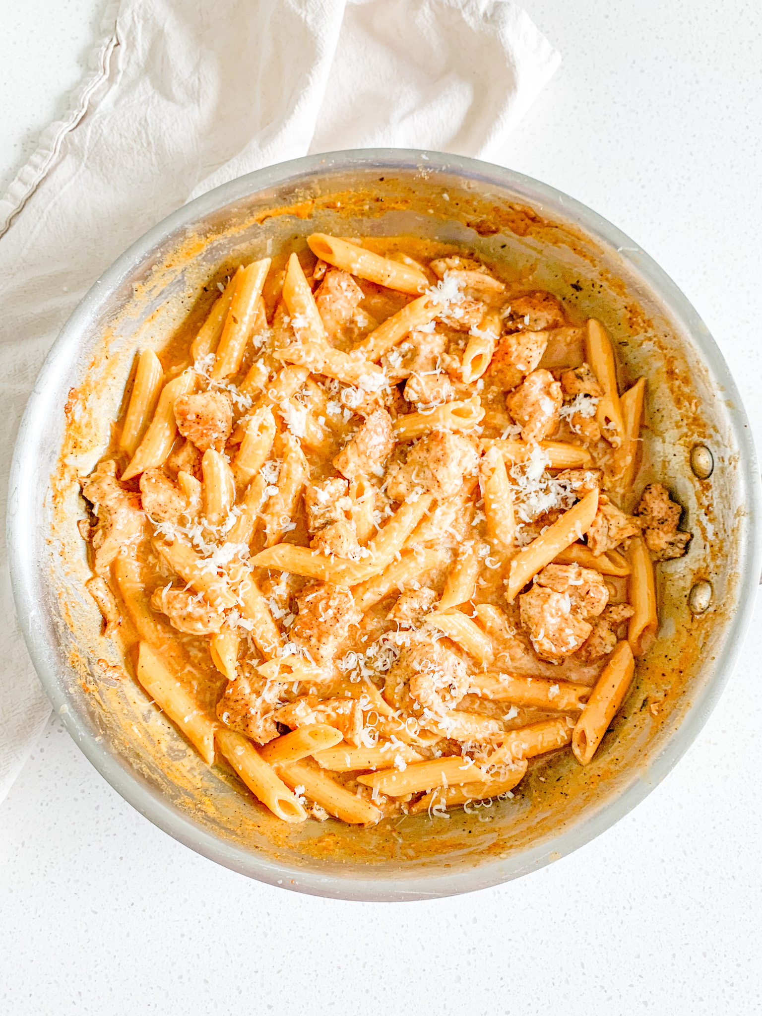 freshly made cajun chicken alfredo