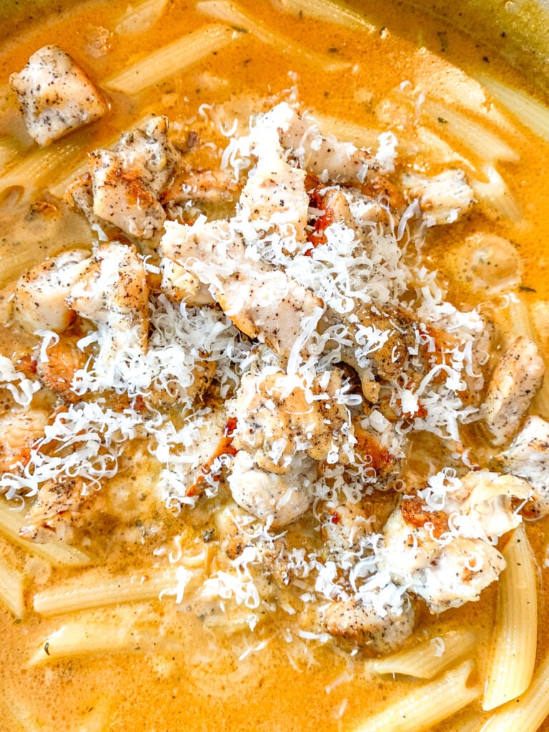 freshly made cajun chicken alfredo