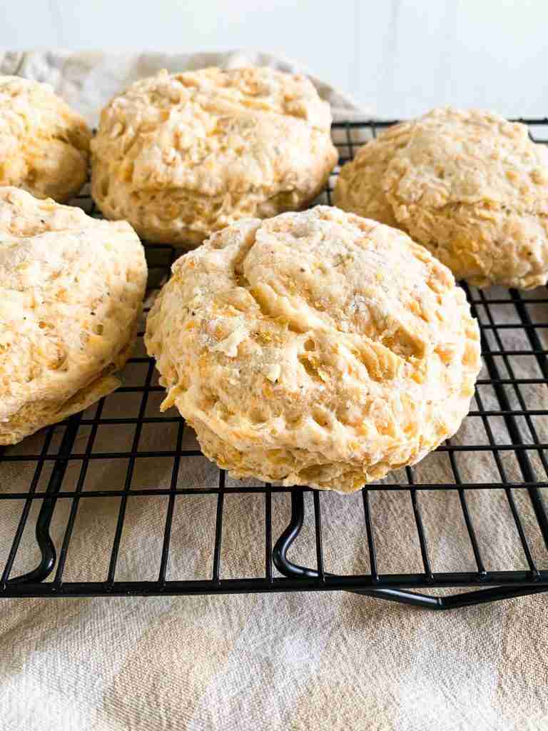 biscuits on a cooling rack
