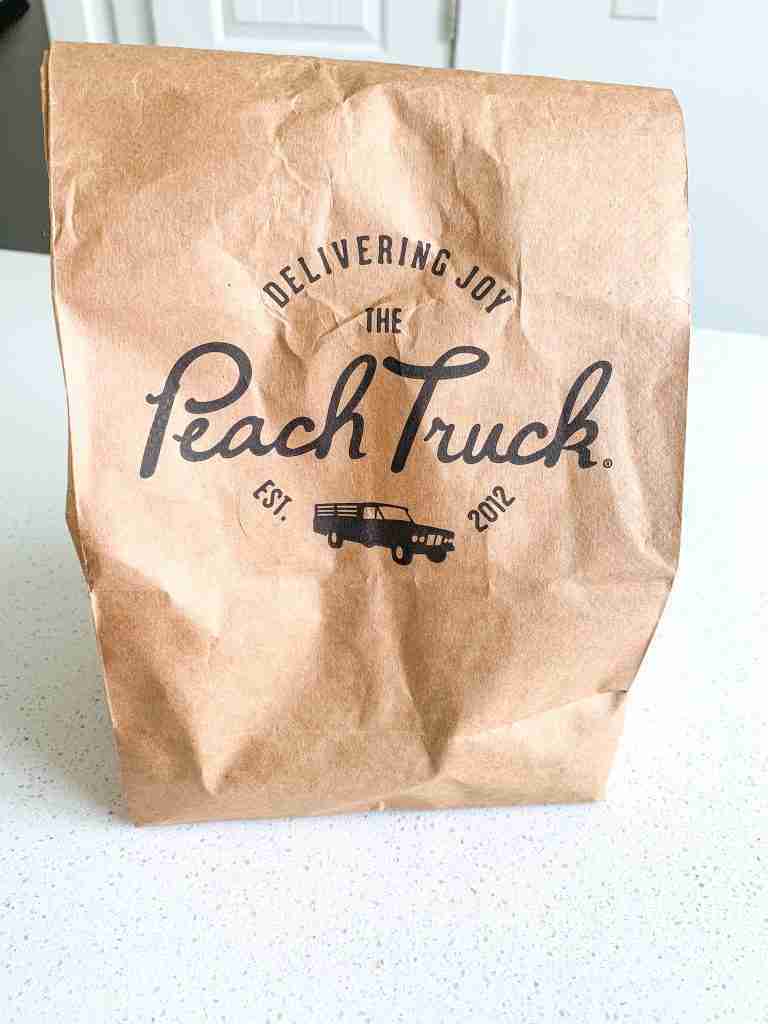 bag of the peach truck peaches