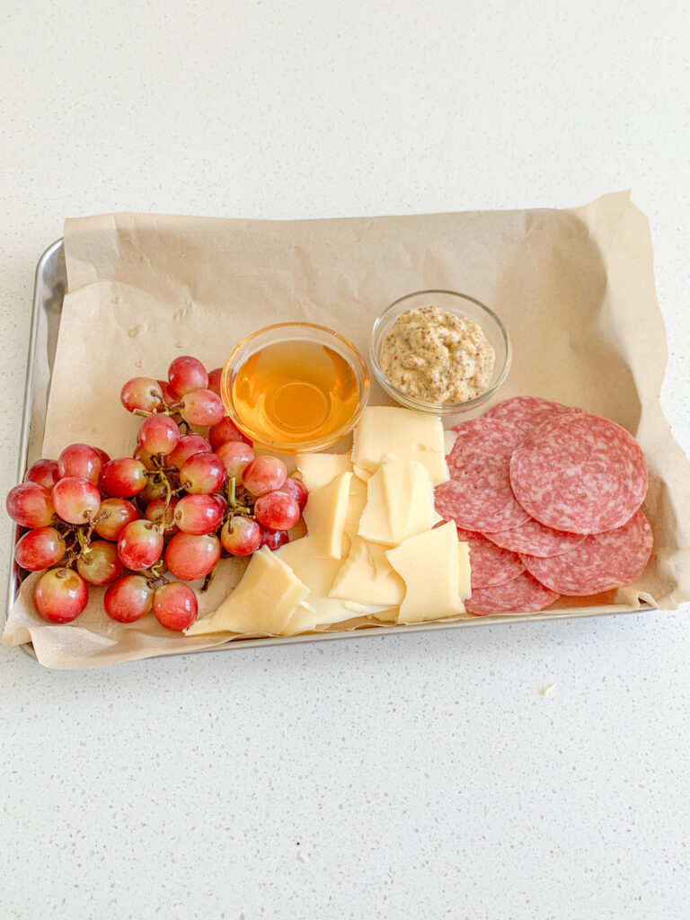 cheese added to charcuterie board
