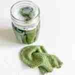 freshly made diy disinfecting wipes