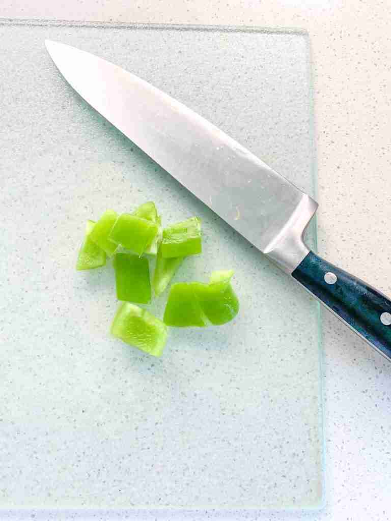 green bell pepper diced