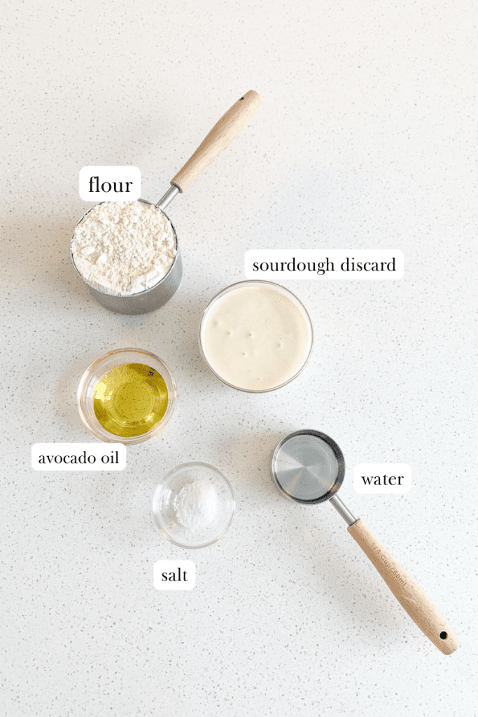 sourdough tortillas labeled ingredients