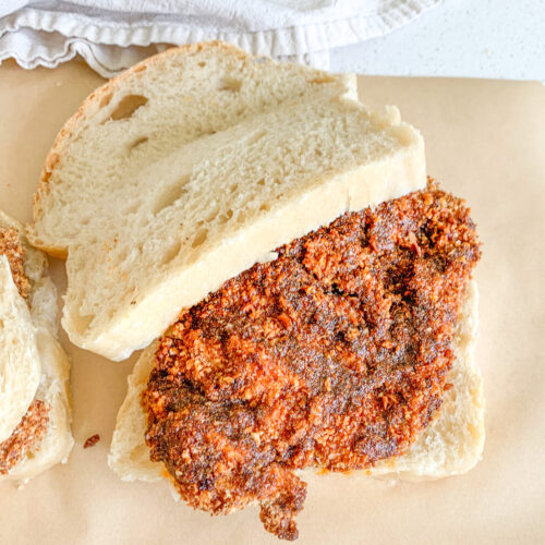 Nashville Hot Chicken sandwich ready to eat and freshly made