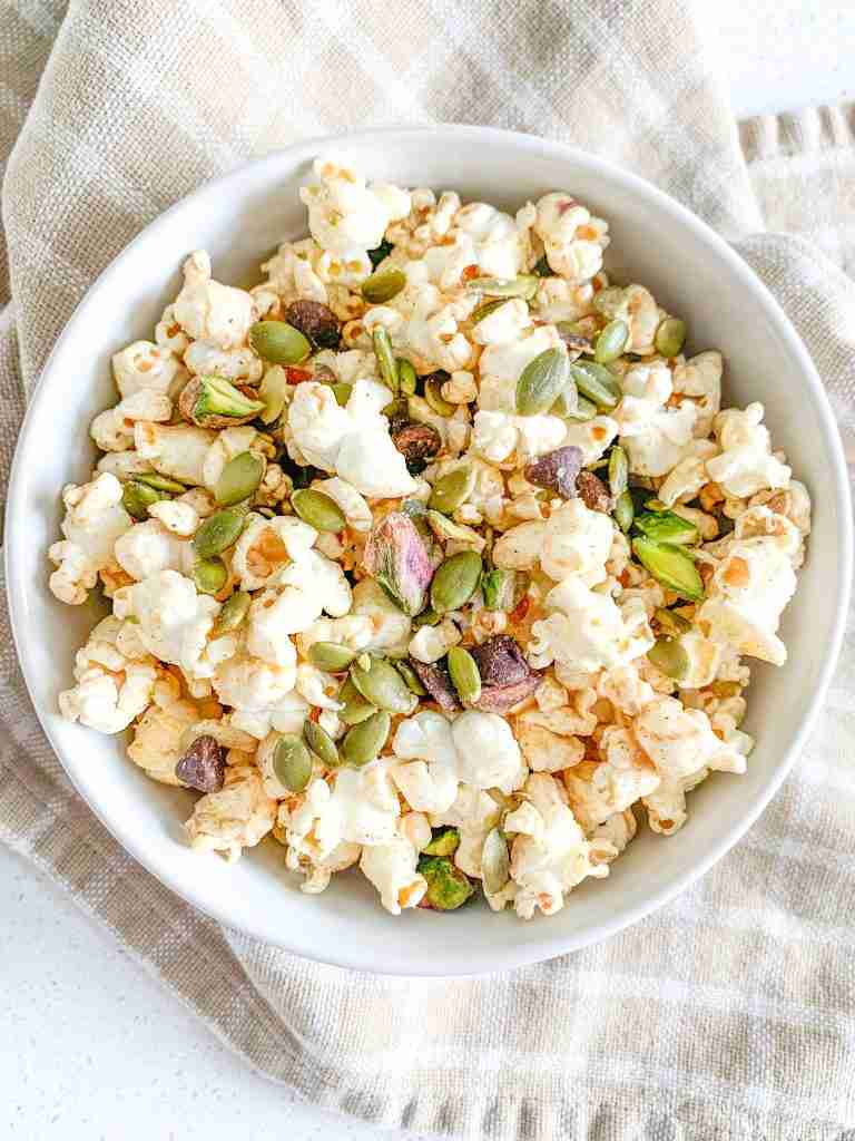 freshly made sweet and salty fall snack mix