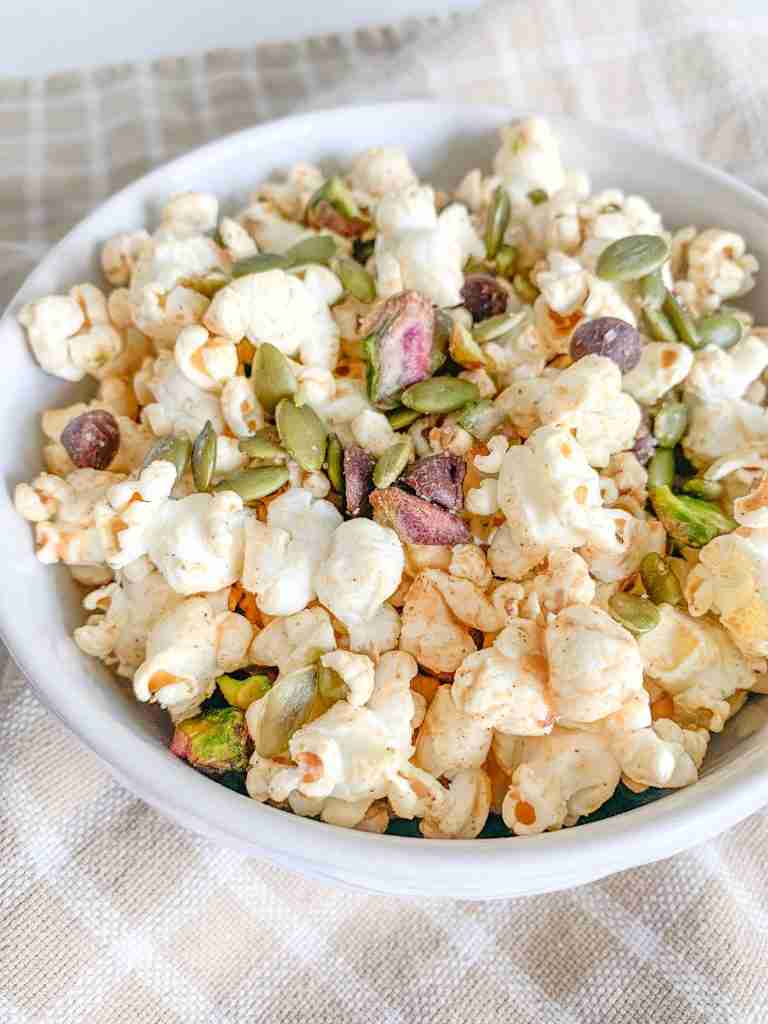 freshly made sweet and salty fall snack mix