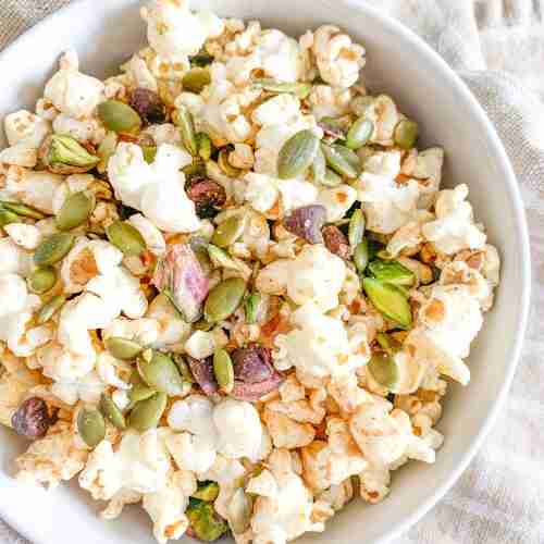 freshly made sweet and salty fall snack mix