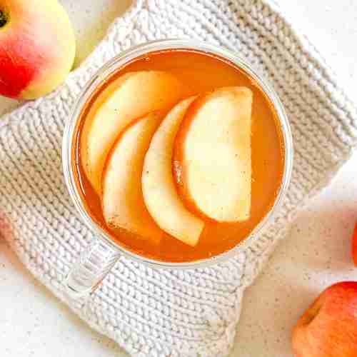 a warm cup of slow cooker apple cider
