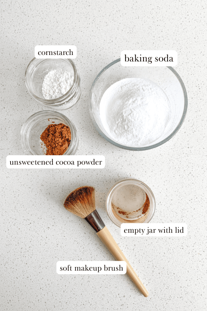 nontoxic diy dry shampoo supplies