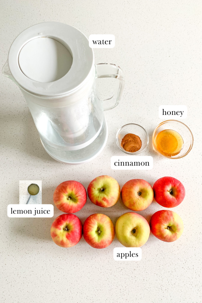 slow cooker apple cider labeled ingredients