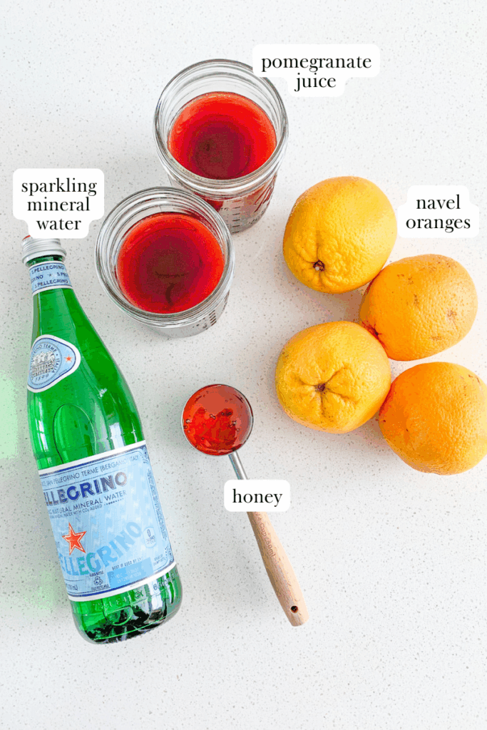 holiday punch non alcoholic labeled ingredients