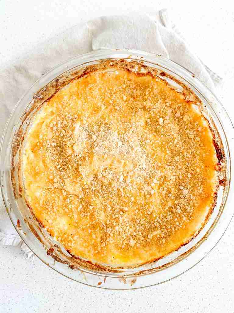 freshly made cheesy hashbrown casserole