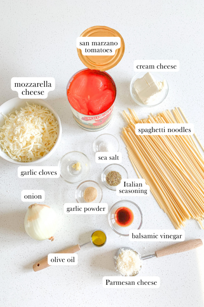 million dollar spaghetti labeled ingredients