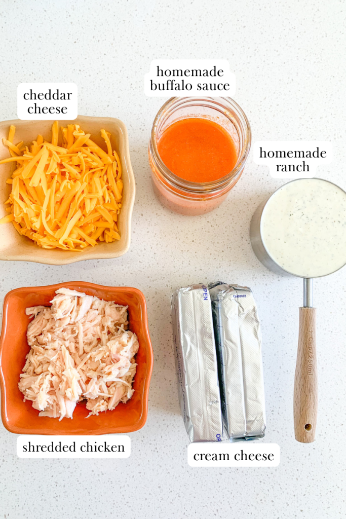 buffalo chicken dip labeled ingredients