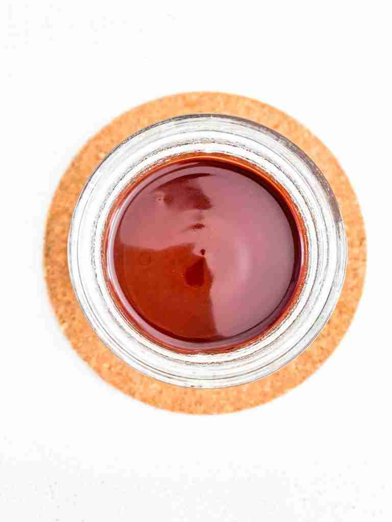 syrup cooling on a heat protector 