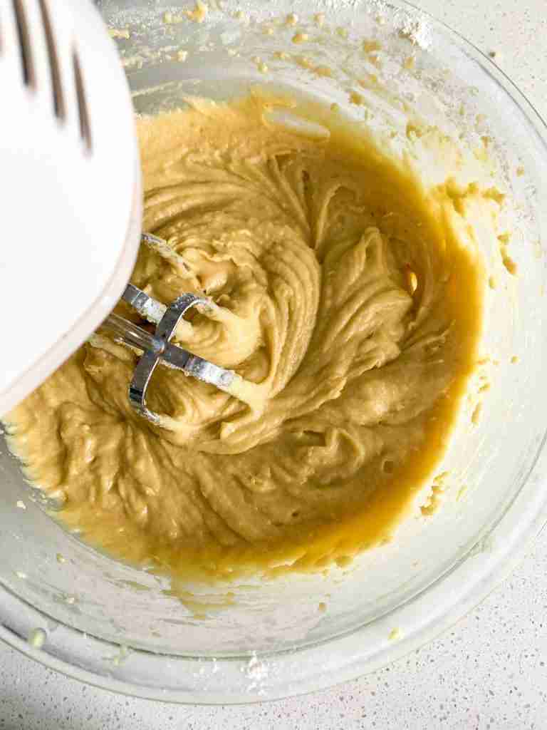 creaming together ingredients