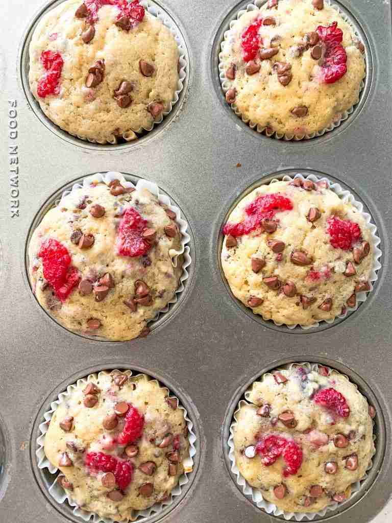 baked muffins in a tin
