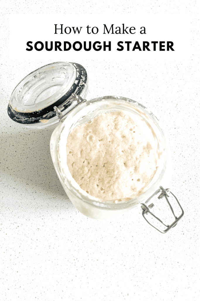 photo of a jar of starter