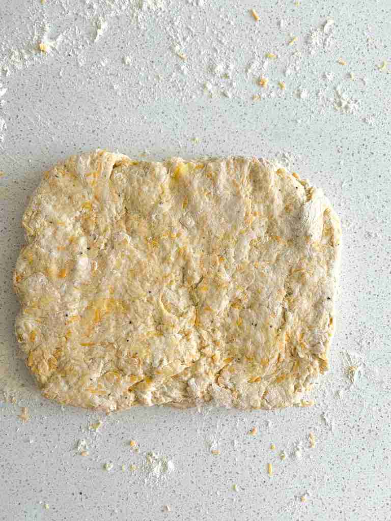 slab of biscuit dough