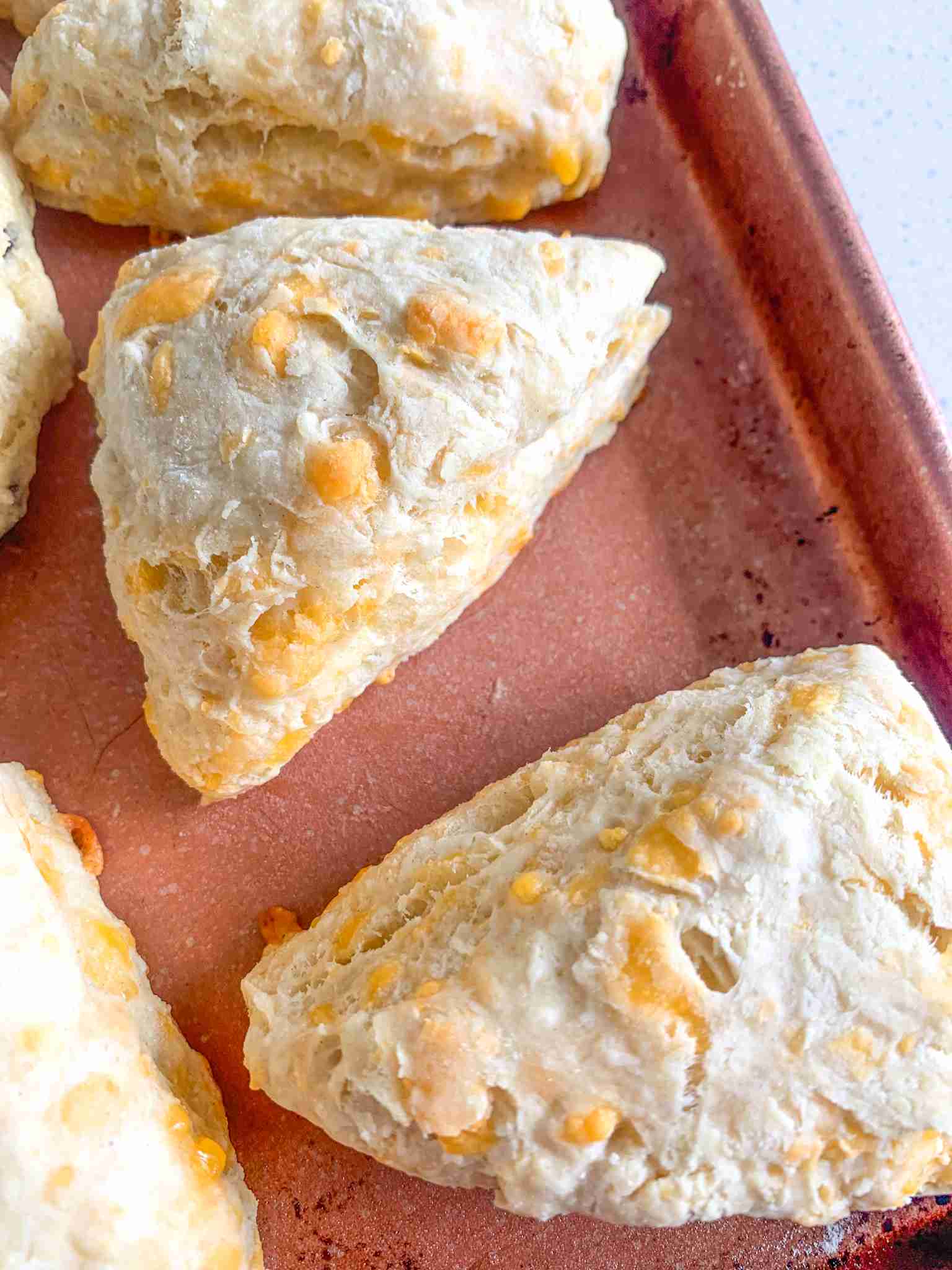 scones on a sheet pan