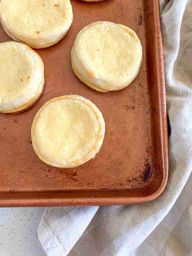 danish on a baking sheet