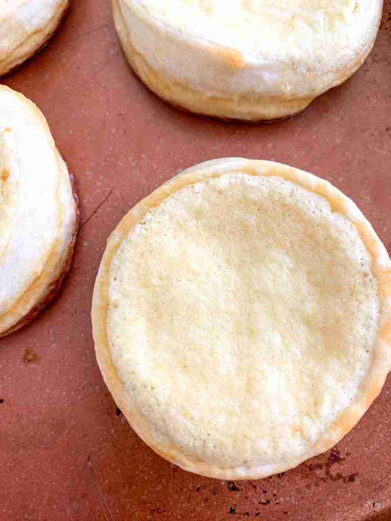 up ahead shot of baked pastries