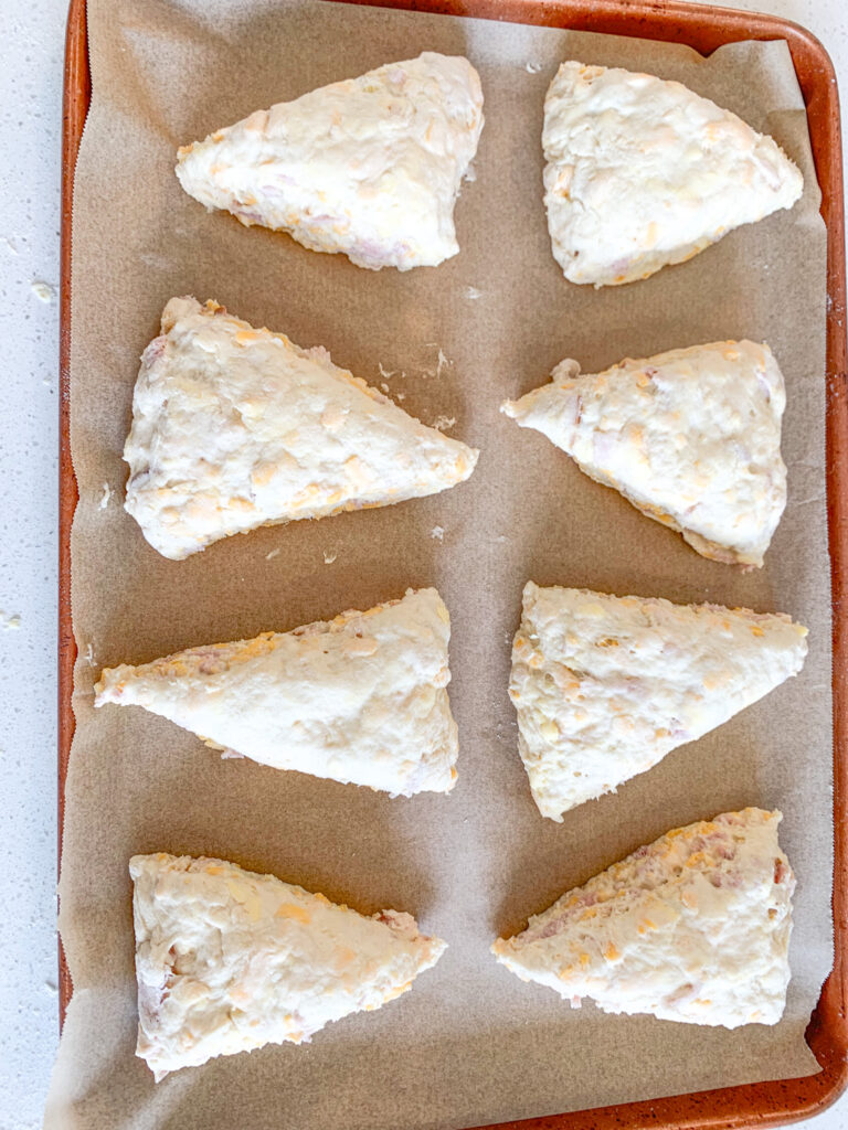 sourdough scone ready to be baked
