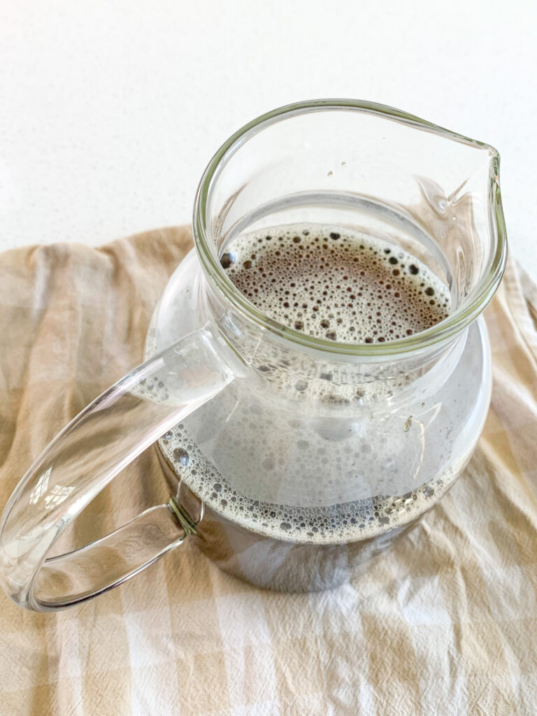 tea concentrate in pitcher