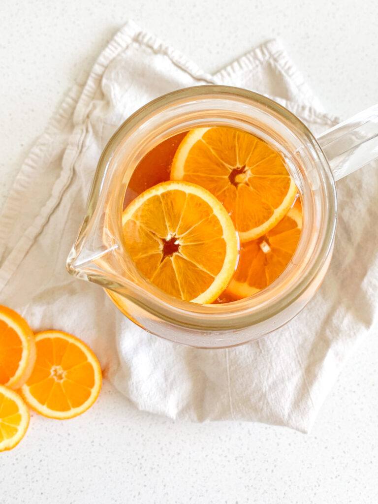 freshly brewed southern fruit tea