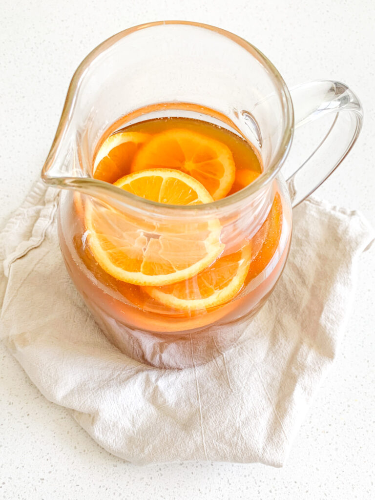 freshly brewed southern fruit tea