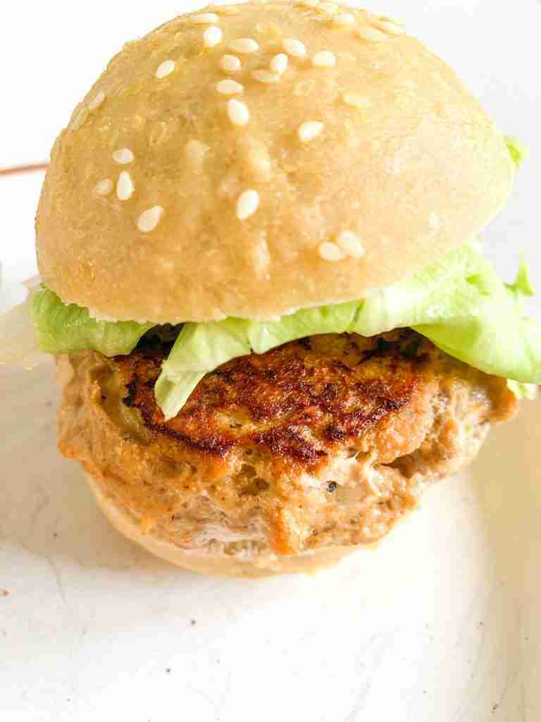 Simple Ground Chicken Burgers (no breadcrumbs)