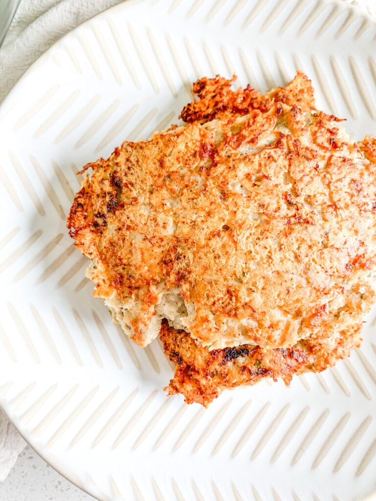freshly made ground chicken burgers
