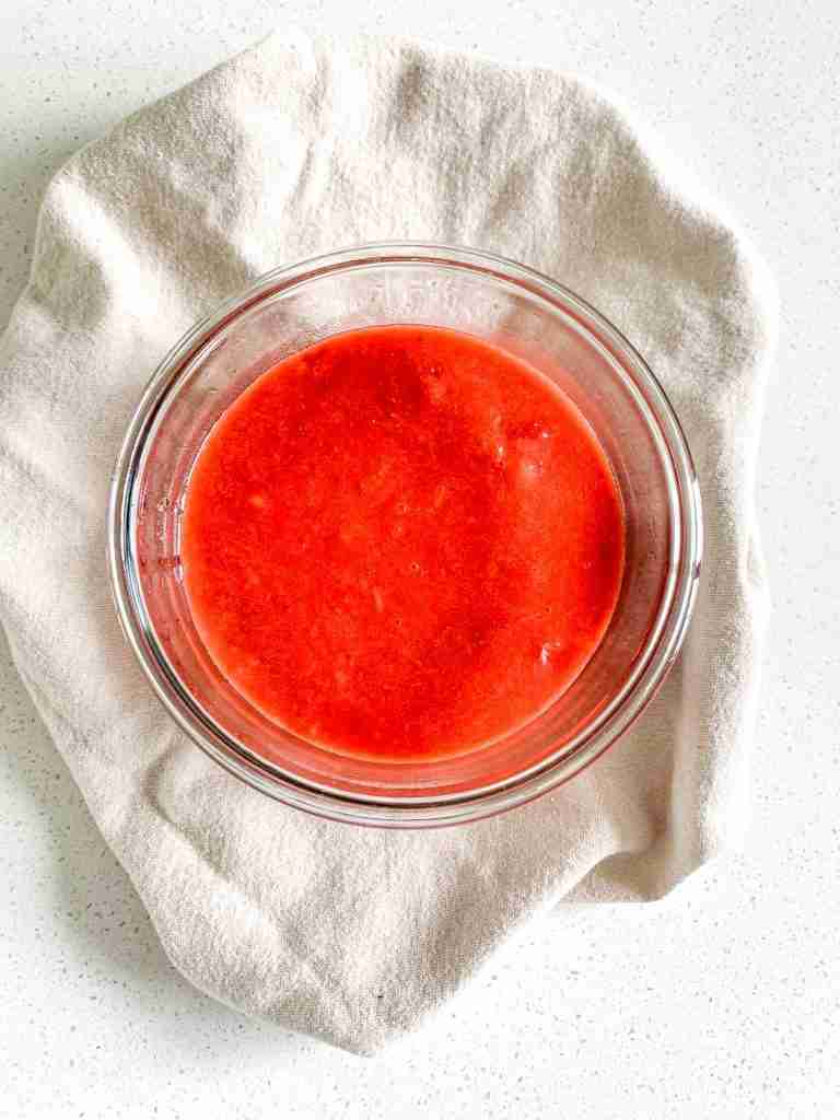 fresh strawberry filling