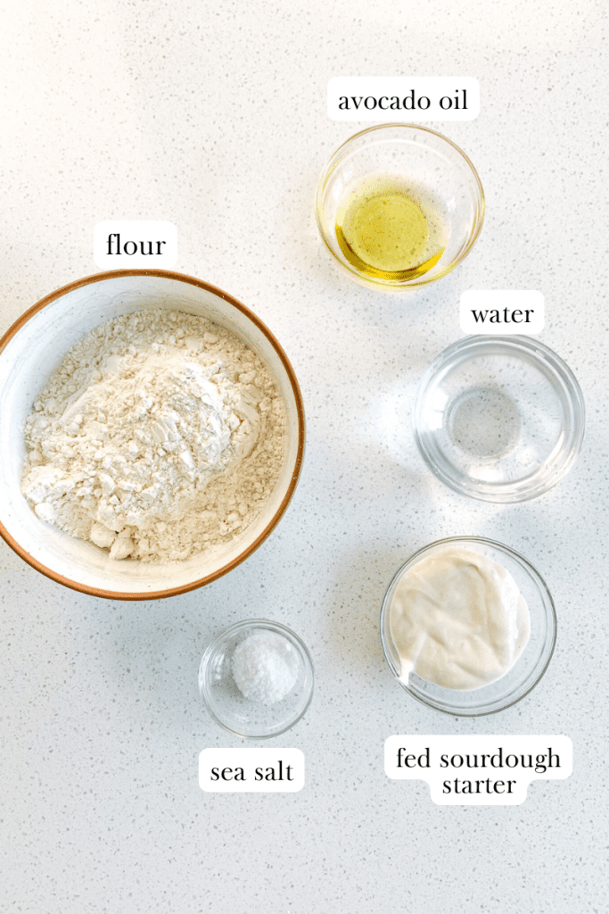 sourdough hamburger buns labeled ingredients