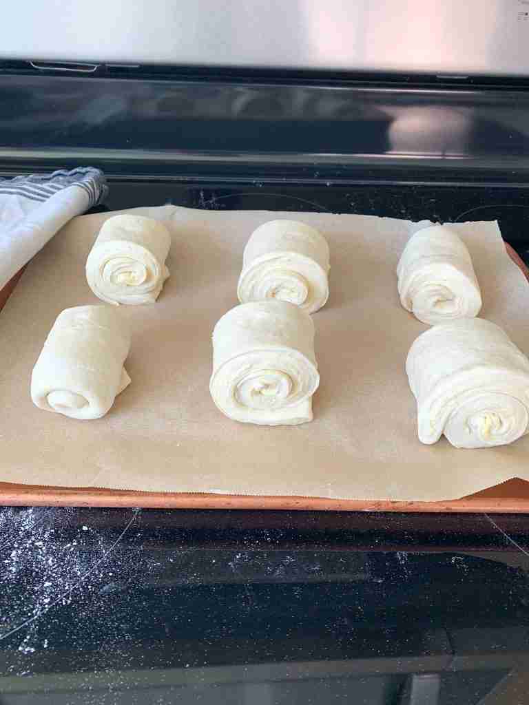 proofing croissants at room temperature