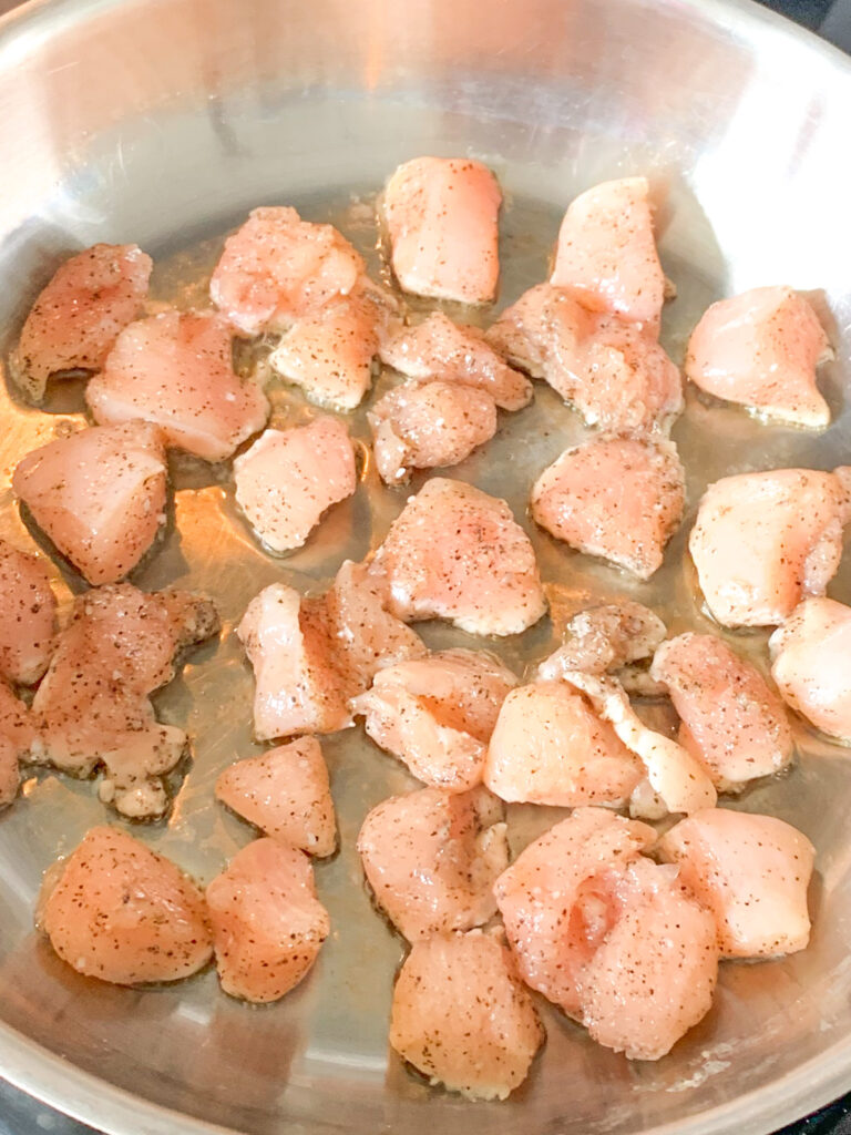 pan searing chicken 