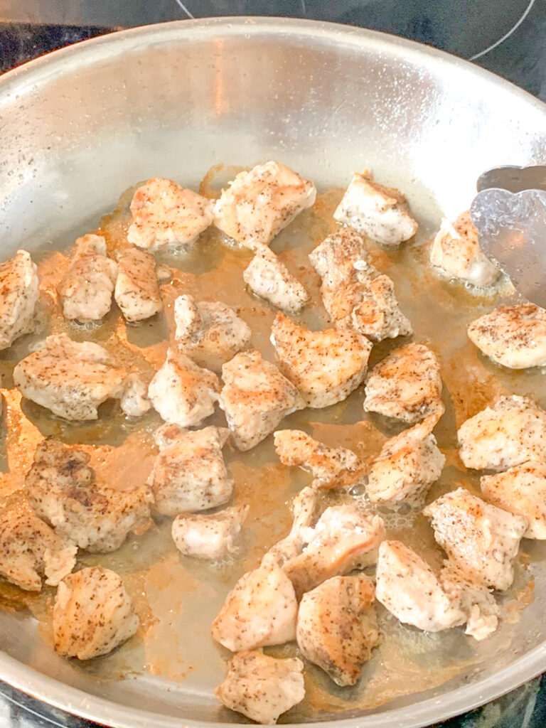 pan searing chicken 
