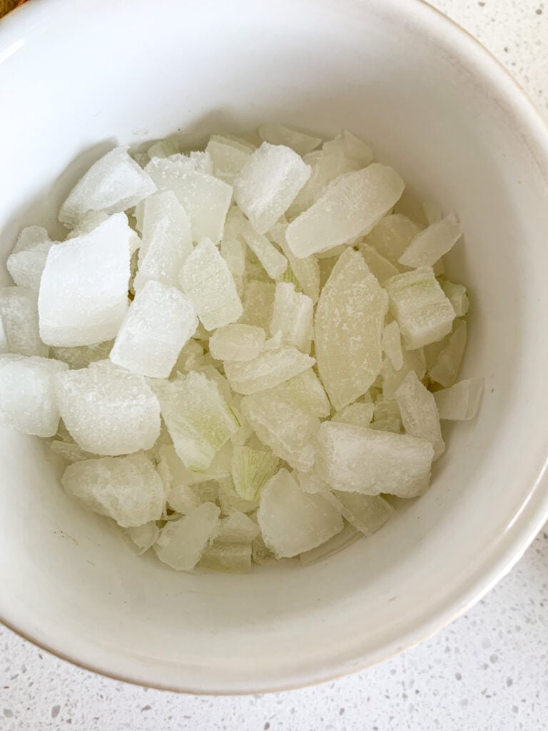 onion diced roughly