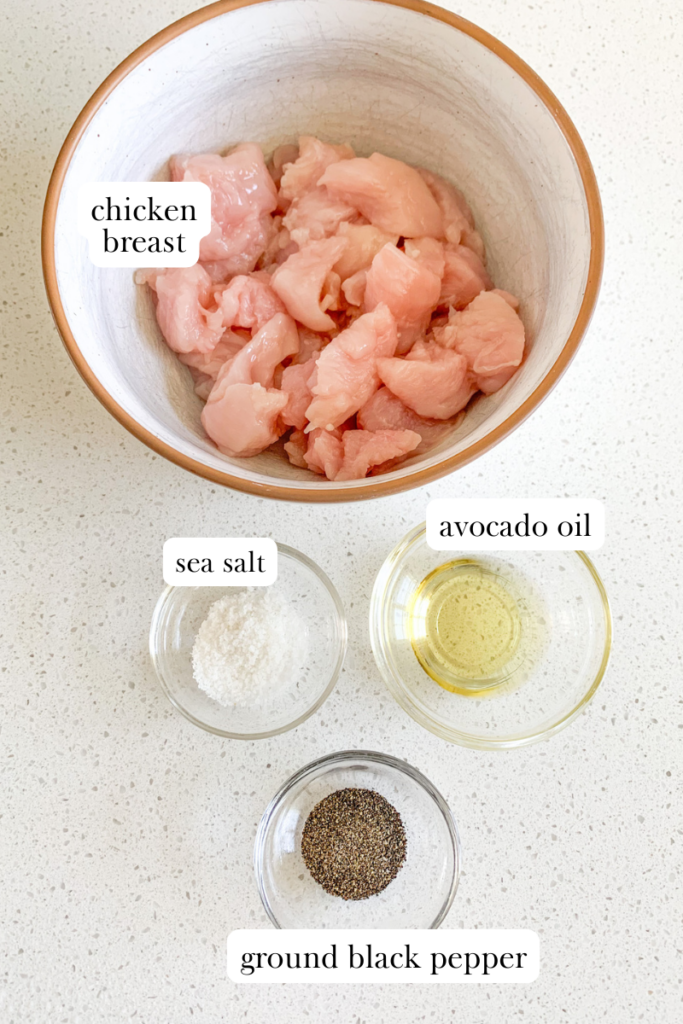 balsamic blackberry chicken salad labeled ingredients