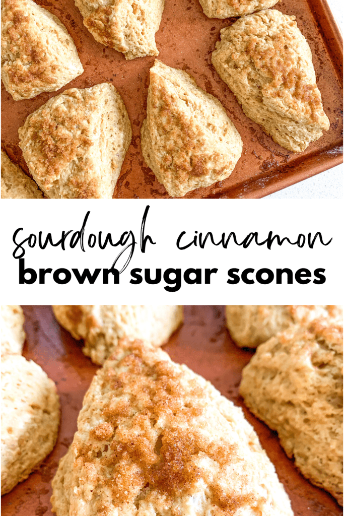 cinnamon brown sugar scones pinterest graphic
