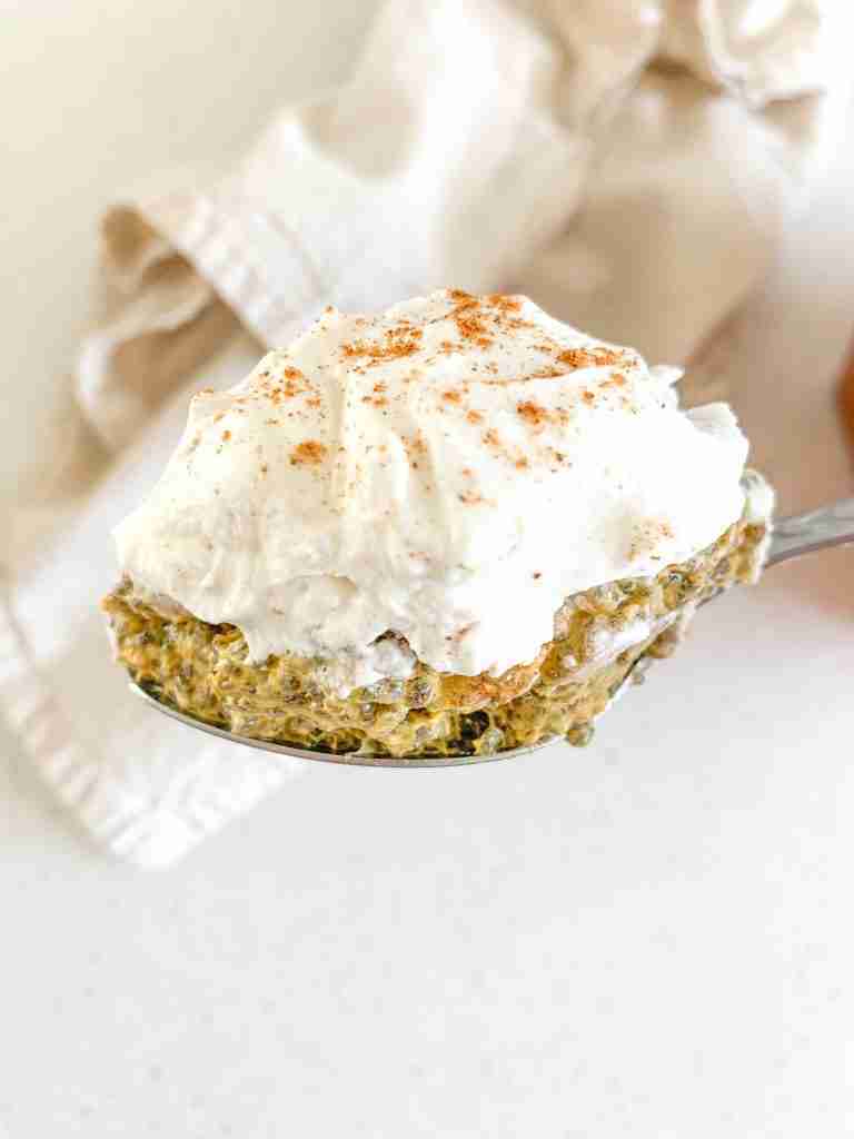 spoonful of pumpkin chia pudding
