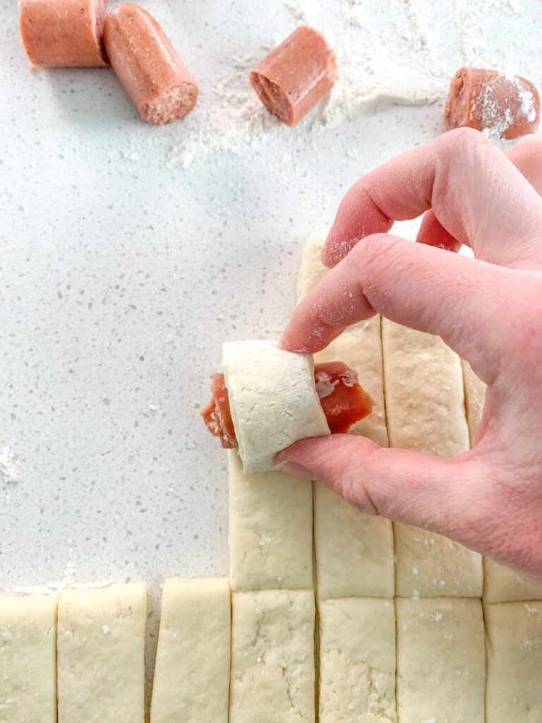 rolling pigs in a blanket