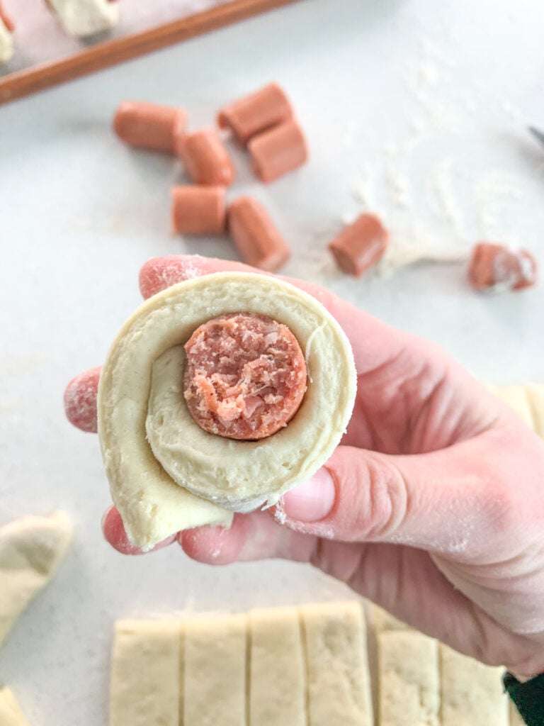 shaped mini pigs in a blanket