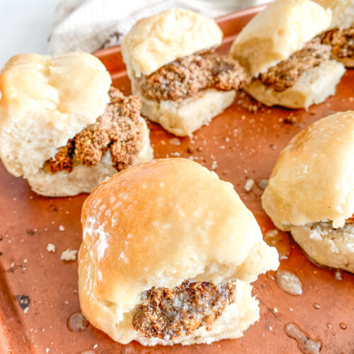 freshly made sourdough chicken minis