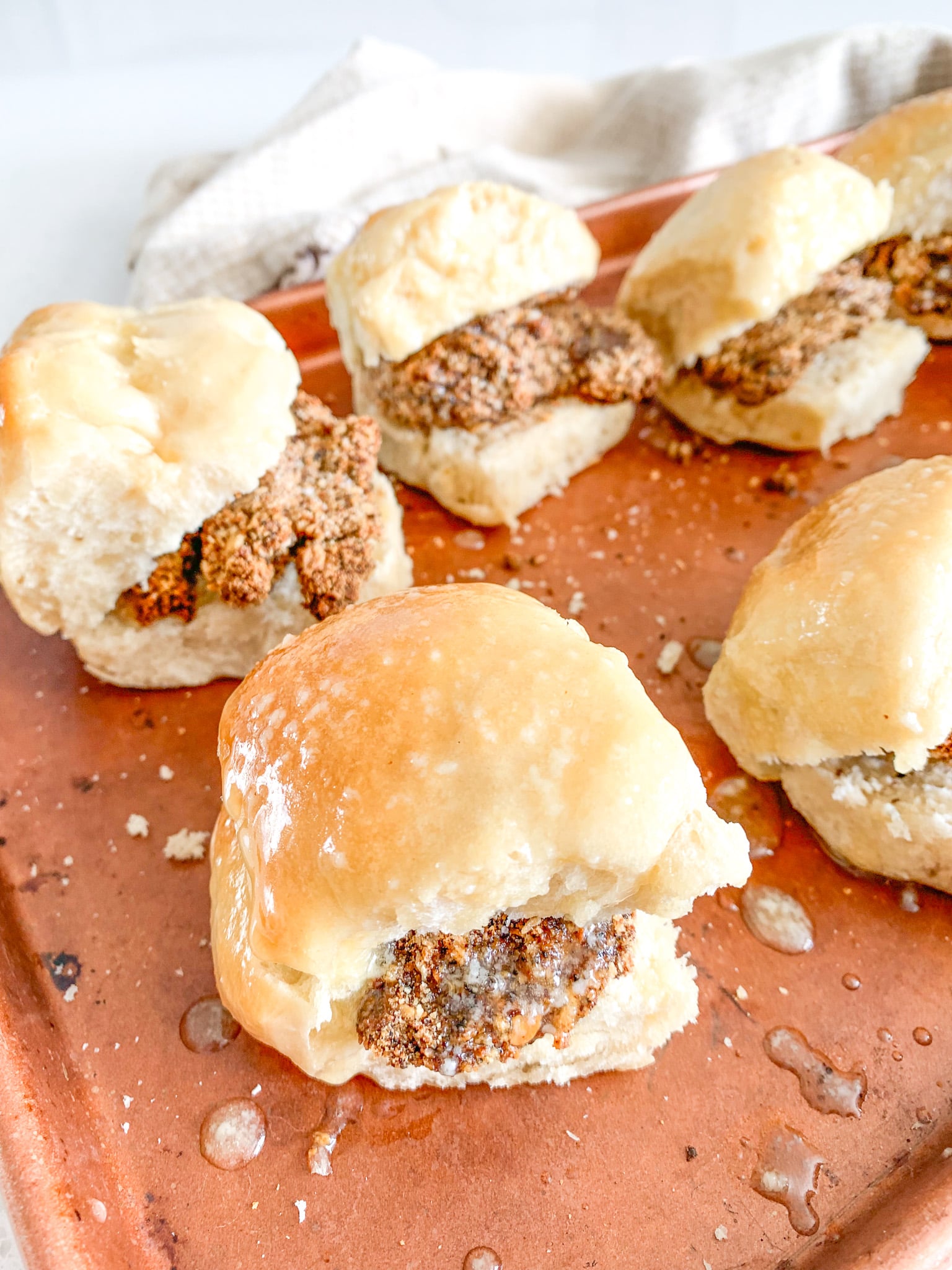 freshly made sourdough chicken minis